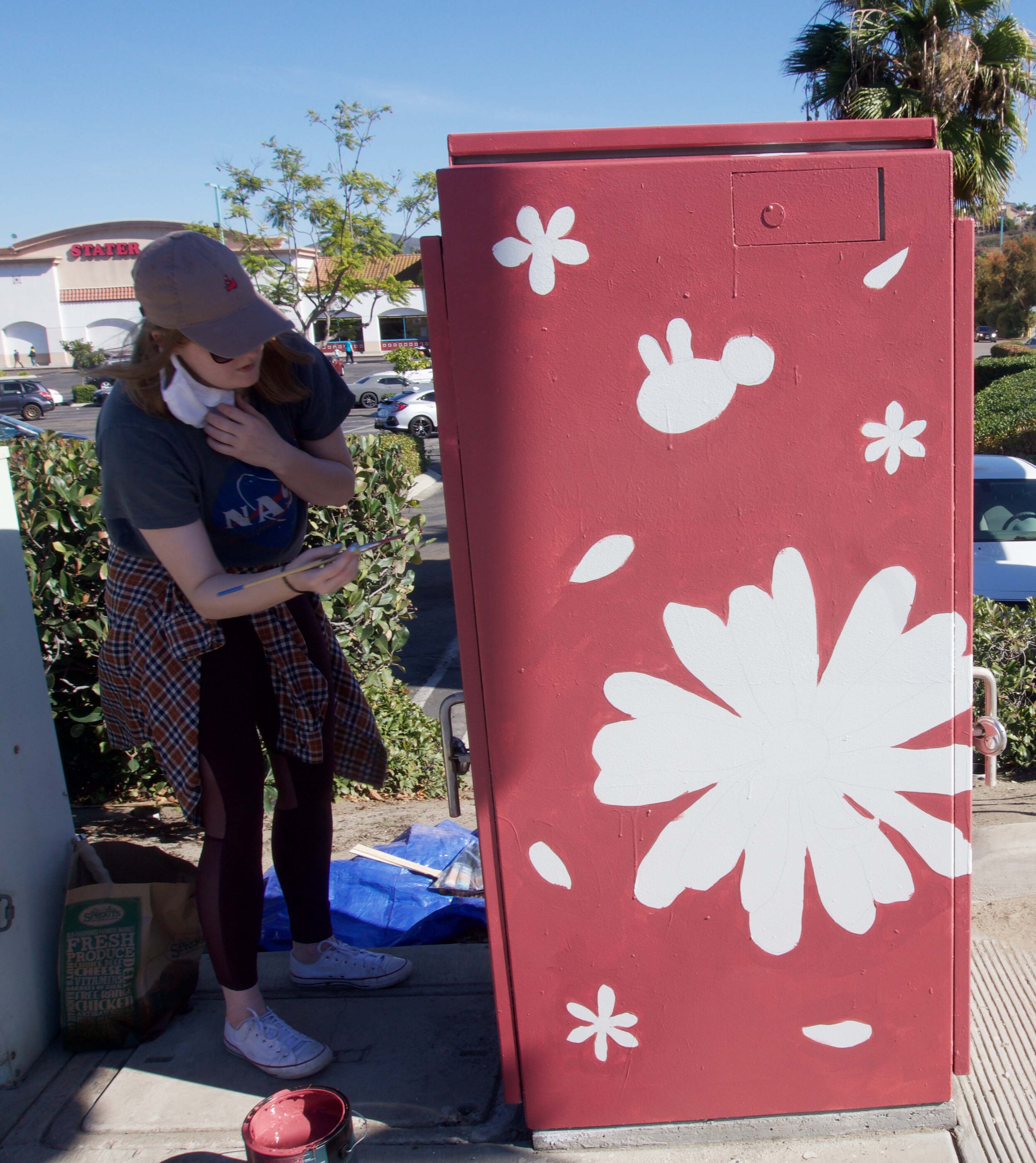 Painting a Utility Box in San Diego — Becca Dwyer Design