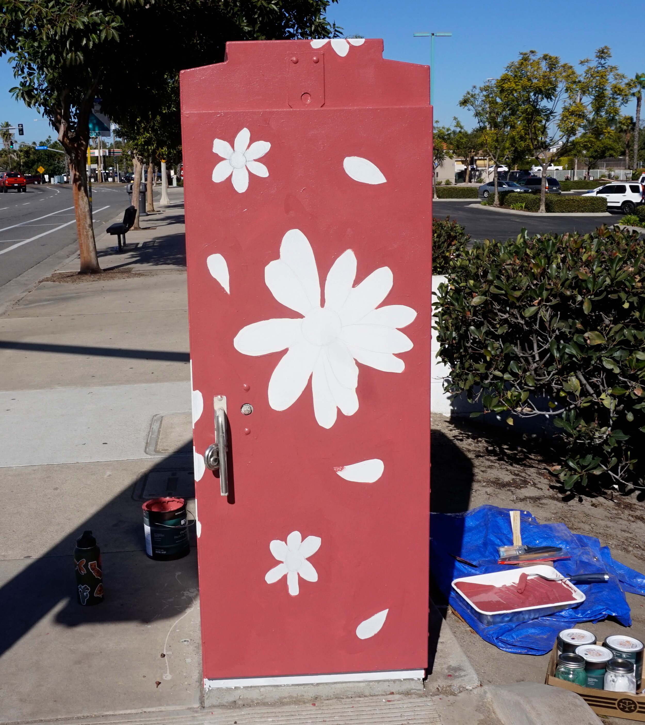 Painting a Utility Box in San Diego — Becca Dwyer Design