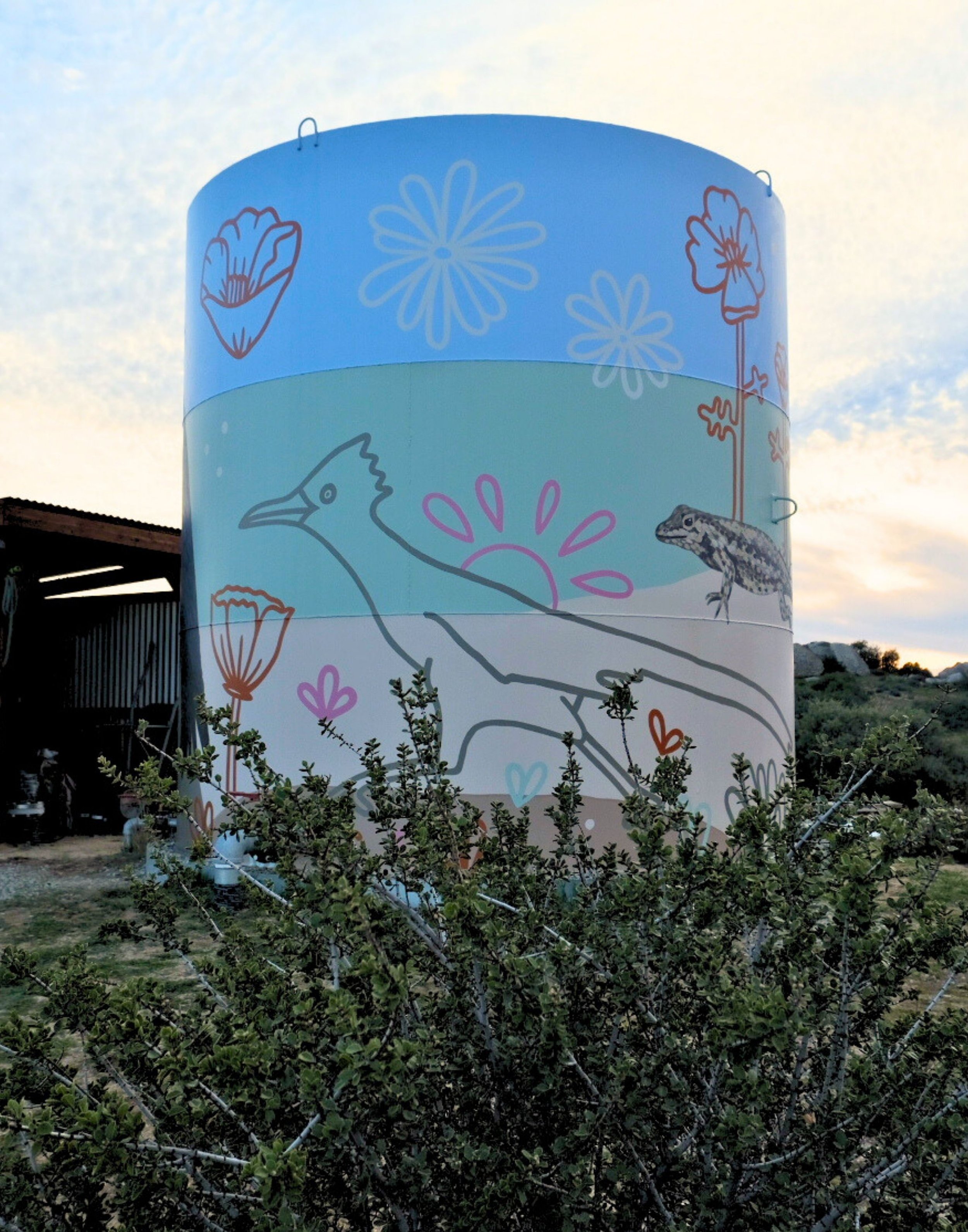 Water Tower Giclée Print, 2026,  16"x20" Framed - $200