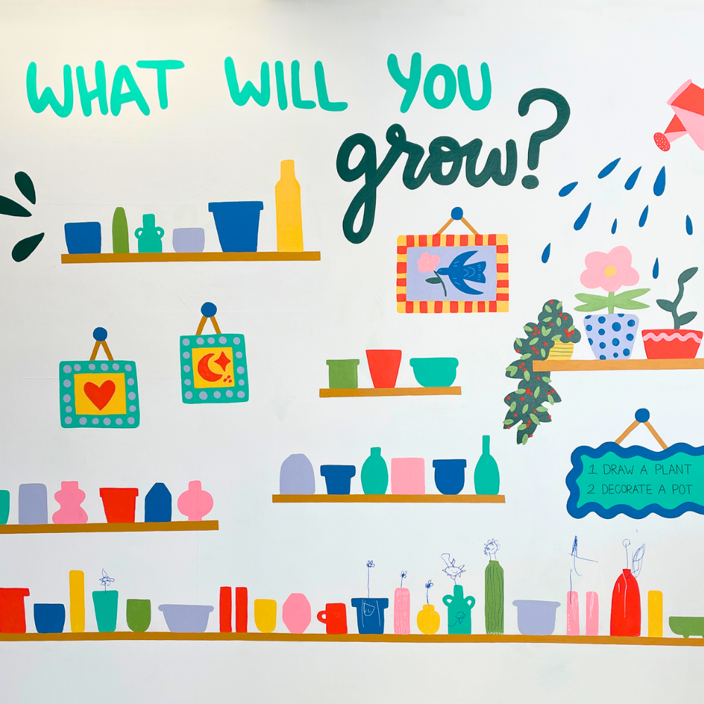 What Will You Grow? Interactive Mural for Kids