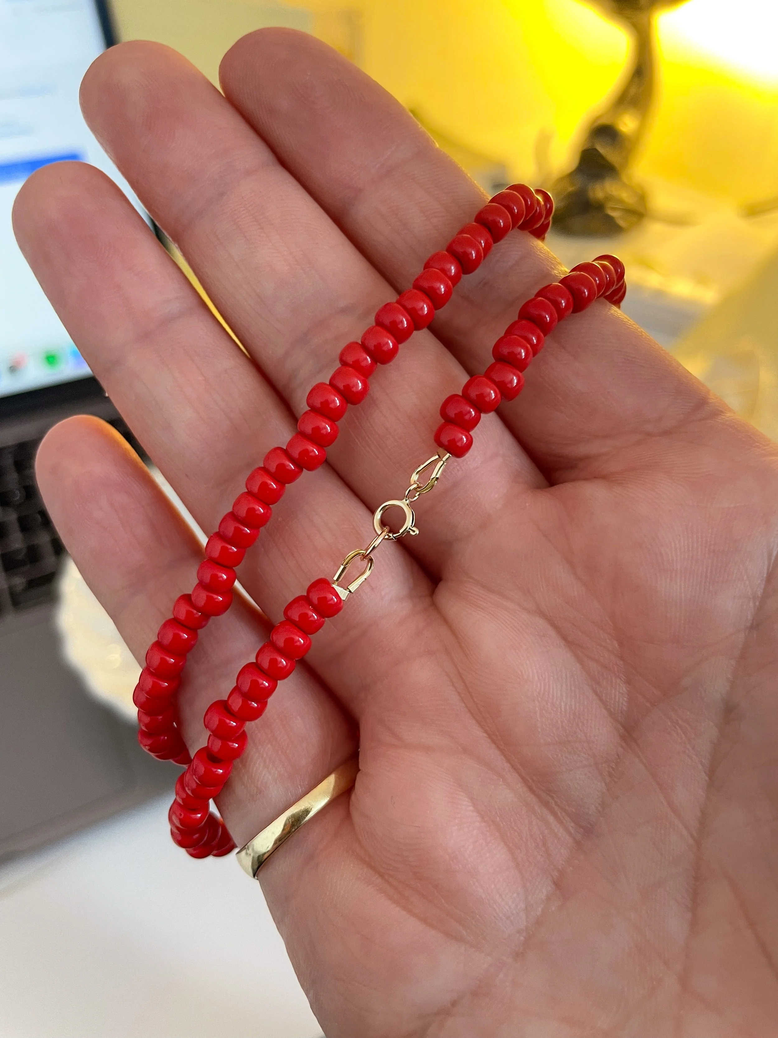 Handmade Miyuki Glass Bead Necklace