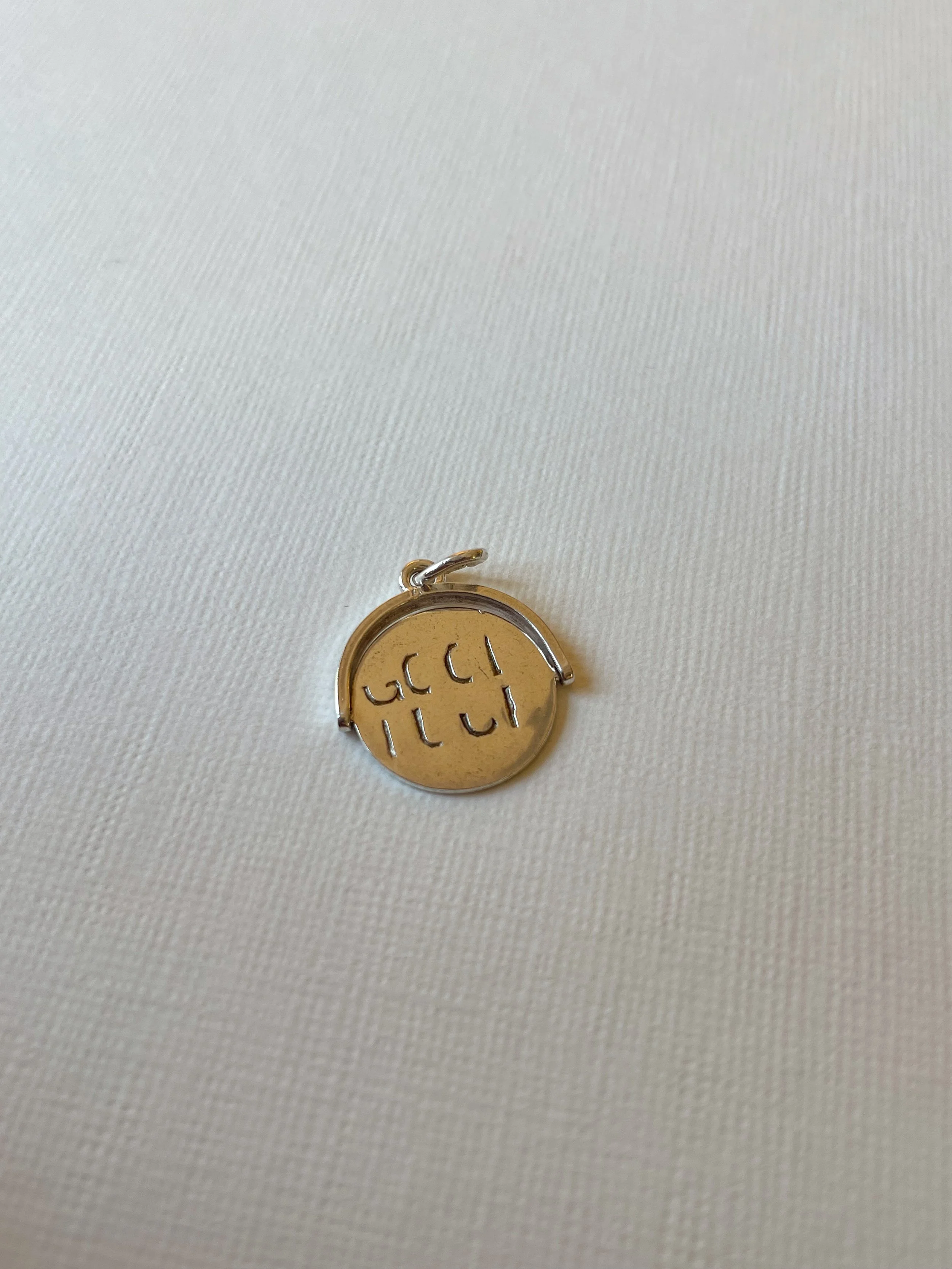 Sterling silver 'Good Luck' spinner