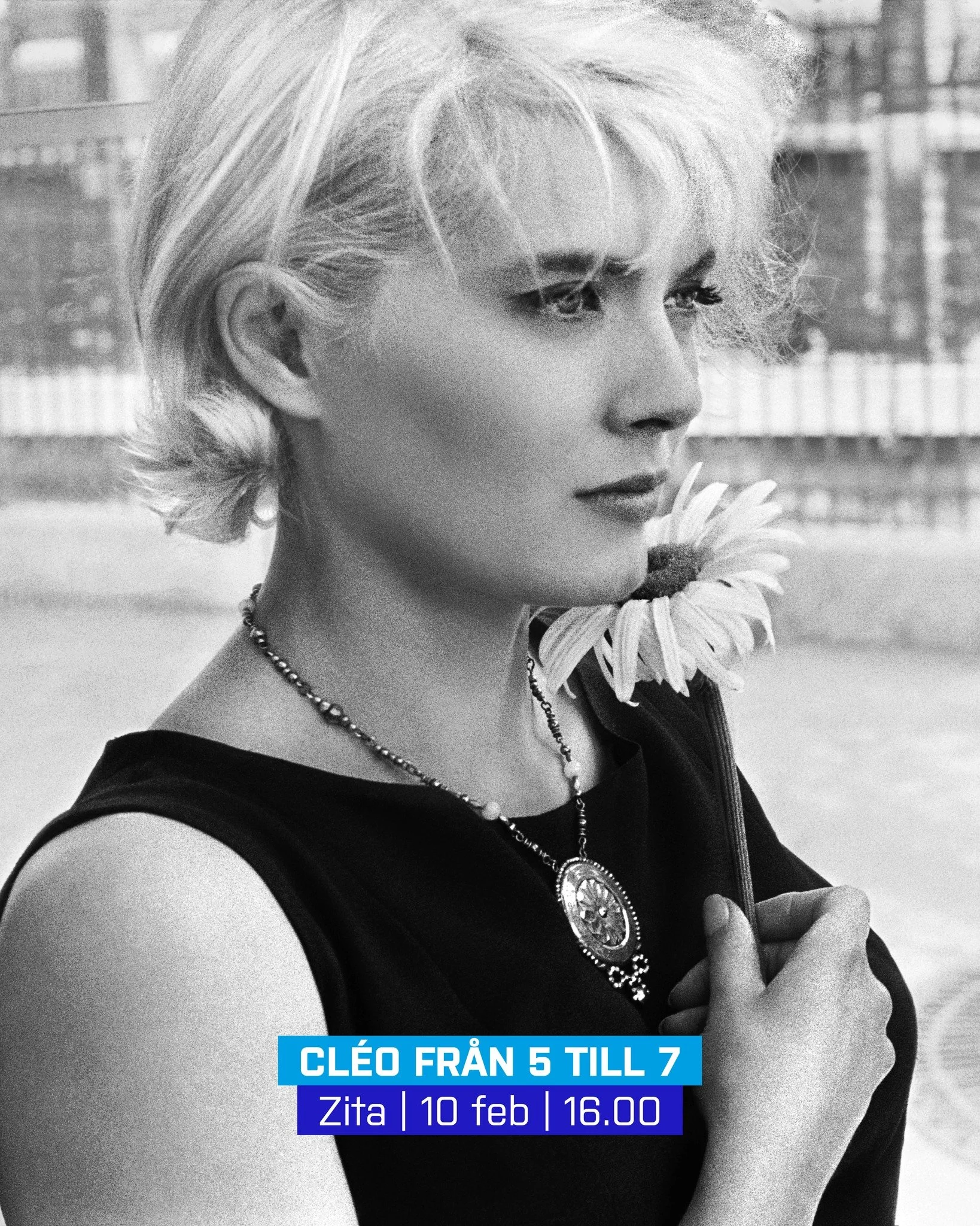 Vi smygstartar festivalen med Agn&egrave;s Vardas klassiska film "Cl&eacute;o fr&aring;n 5 till 7" om de tv&aring; l&auml;ngsta timmarna i Cl&eacute;os liv &auml;r n&auml;r hon v&auml;ntar besked p&aring; sina cancerprover. En film som inte