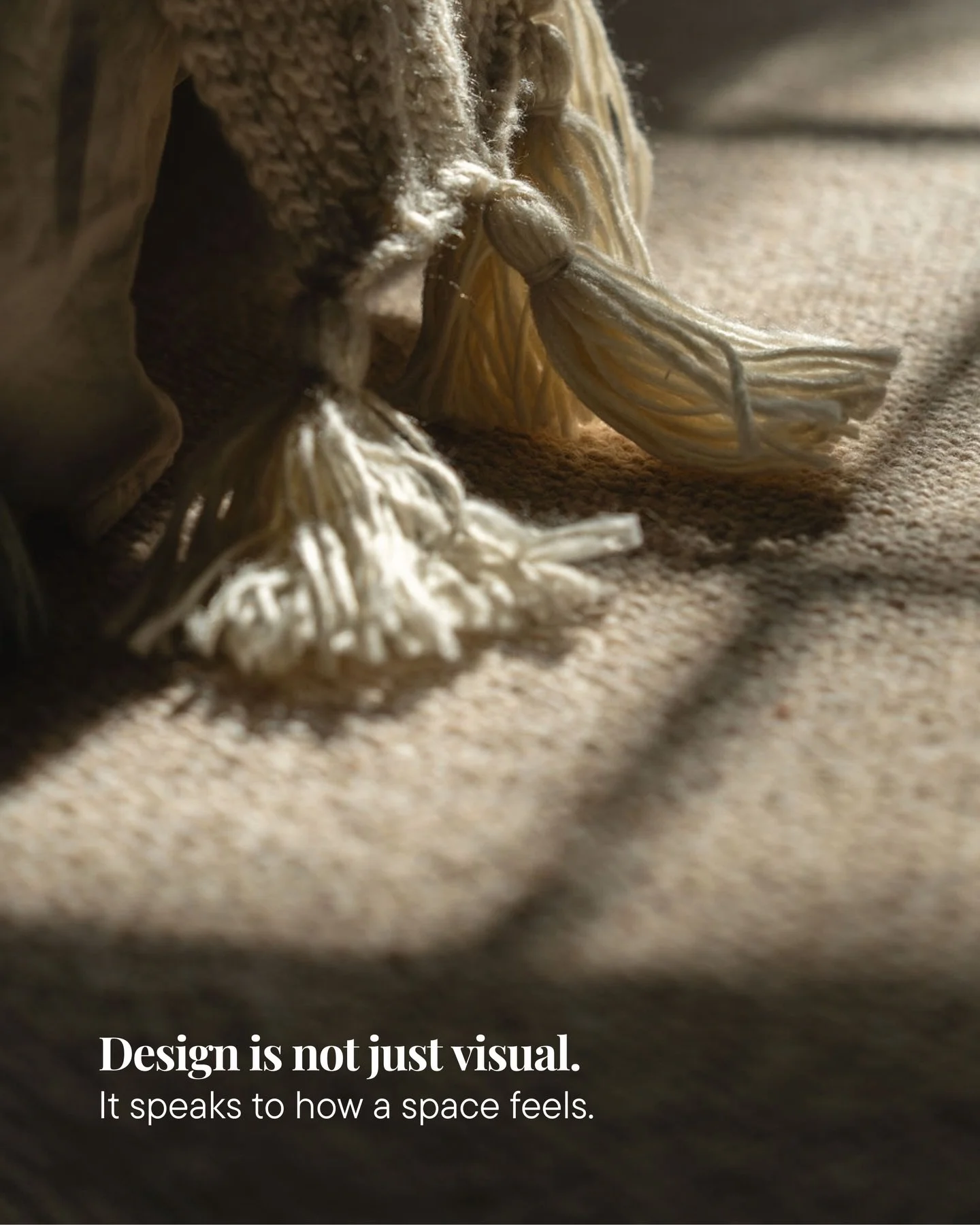 Design is not just visual.
It is emotional.

Music has a way of reaching us instantly. It can calm us, energise us, make us feel safe, grounded, or inspired. Without realising it, we respond through our senses first.

We use that same understanding w