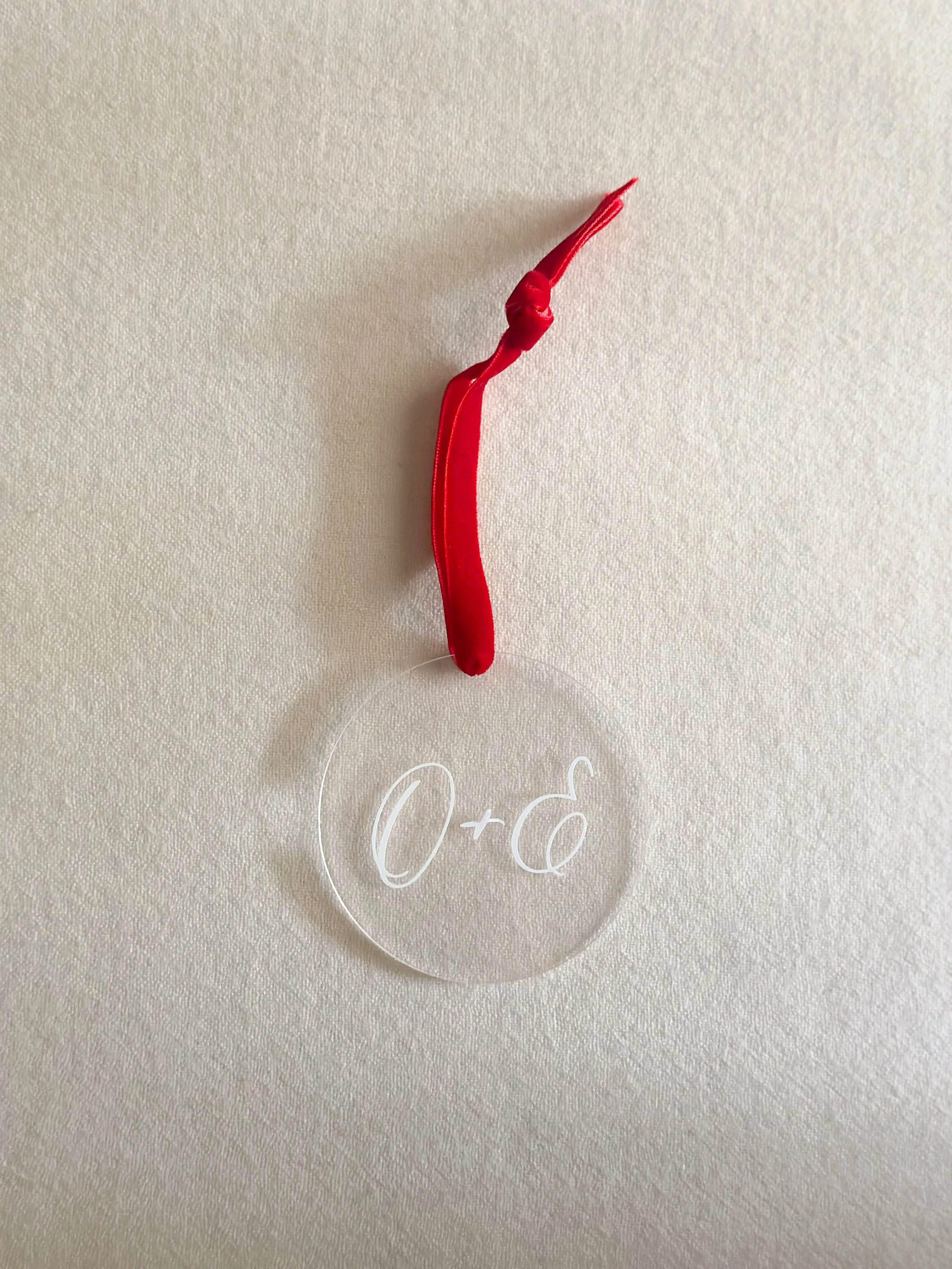 Initials Acrylic Ornament