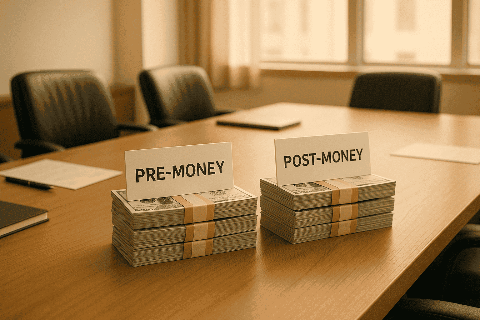Pre-Money and Post-Money Valuation Formulas