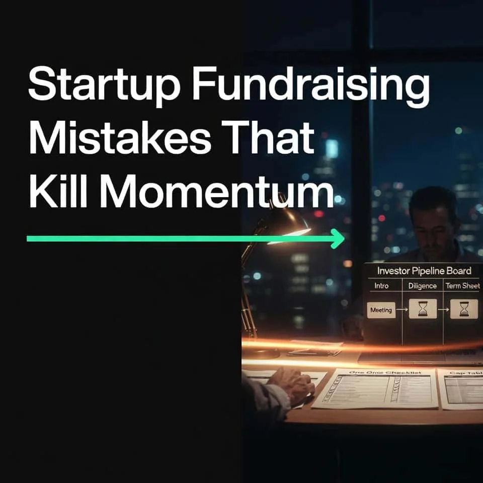 Startup Fundraising Mistakes That Kill Momentum (Plus Essential Prevention Checklists)