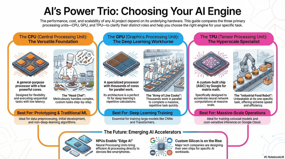 CPU vs GPU vs TPU: AI Hardware Explained — Allied Venture Partners