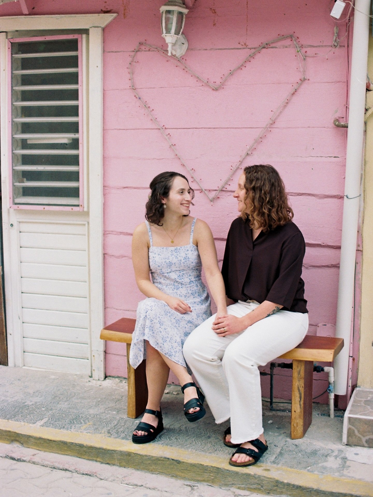 A little sneak peek of Jess and Sara&rsquo;s engagement session in Isla Mujeres 💕 🎞️ Shot on Fuji 200
.
.
.
.
.
.
.
.
.
.
.
.
[ Candid moments captured on of a couple celebrating their engagement. Documented by a digital and film wedding photograph