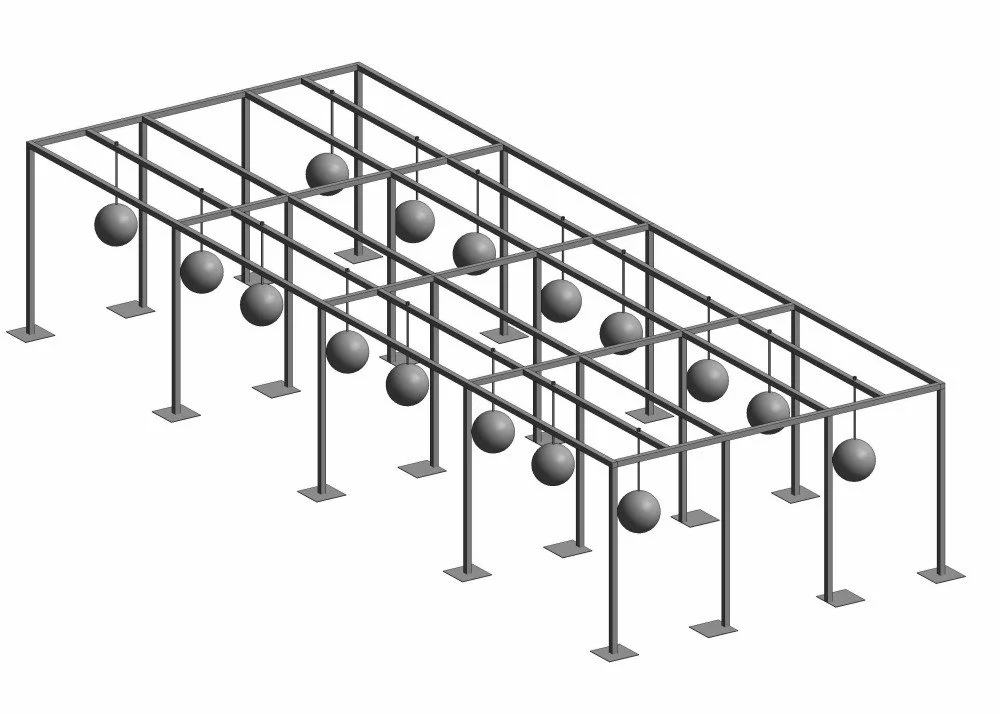 3D Render of Roof Top Boxing Rig
