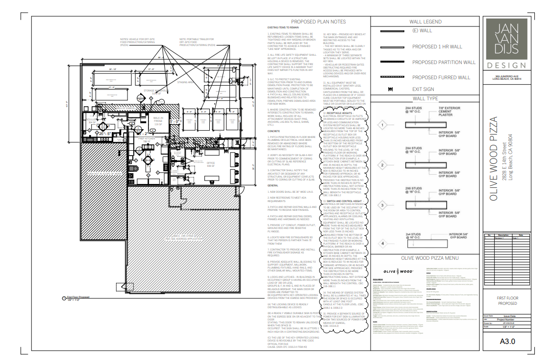 Proposed Floor Plan (Entire Set Submitted) 