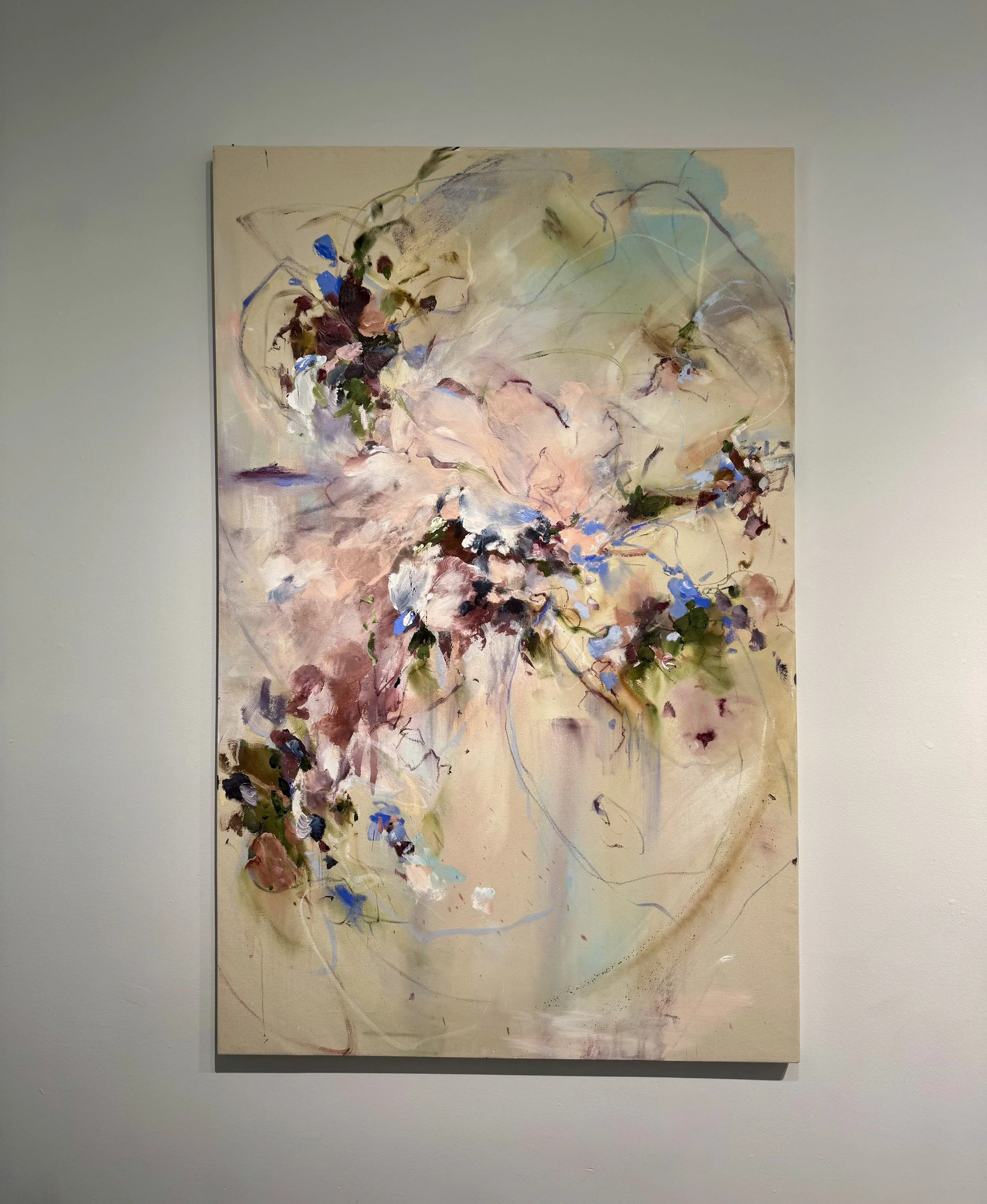 Shades of Cool, 2026
Oil, acrylic, spray paint on canvas
72 × 46 in | 182.9 × 116.8 cm

US$9,400