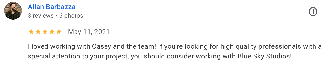 Recording Studio Google Review 4.png