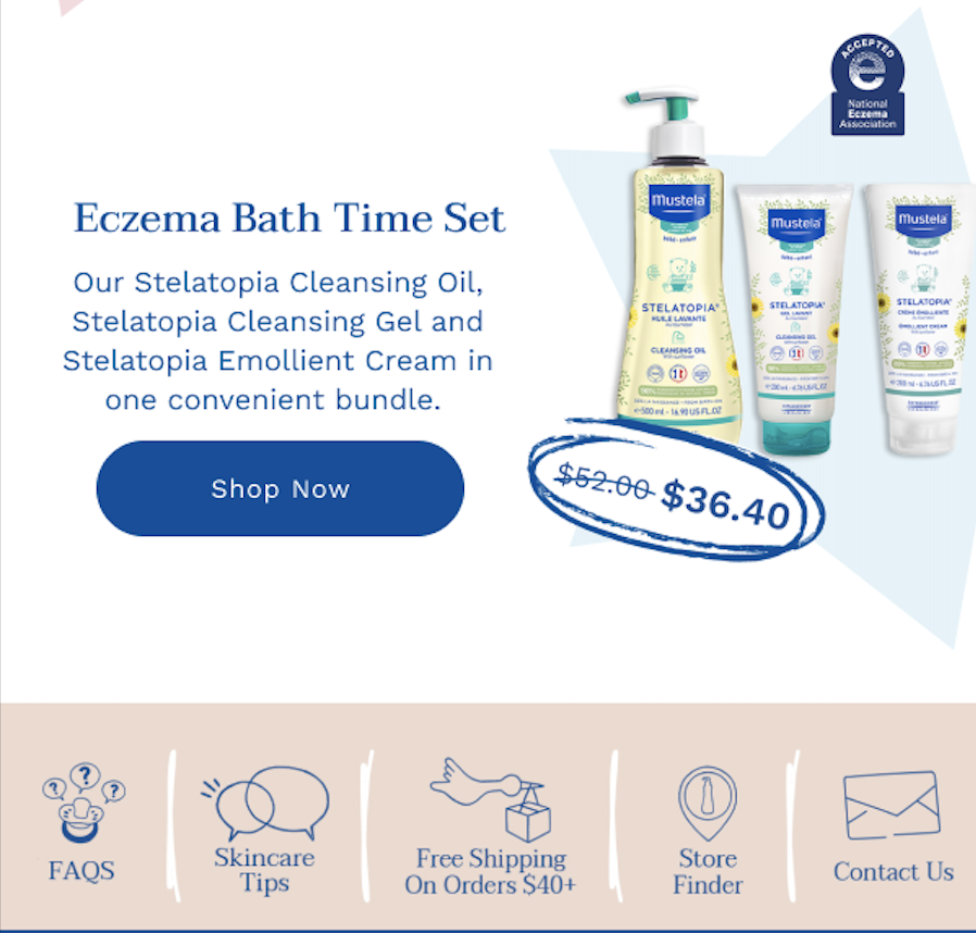 Mustela Labor Day Sale Email