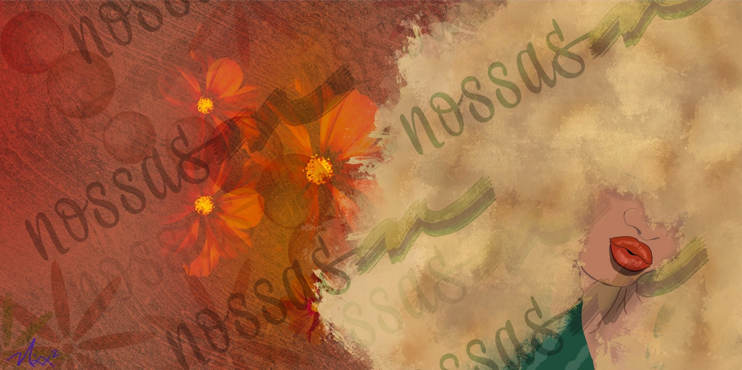 Peace (2020) - Gouche, ink, marker on paper