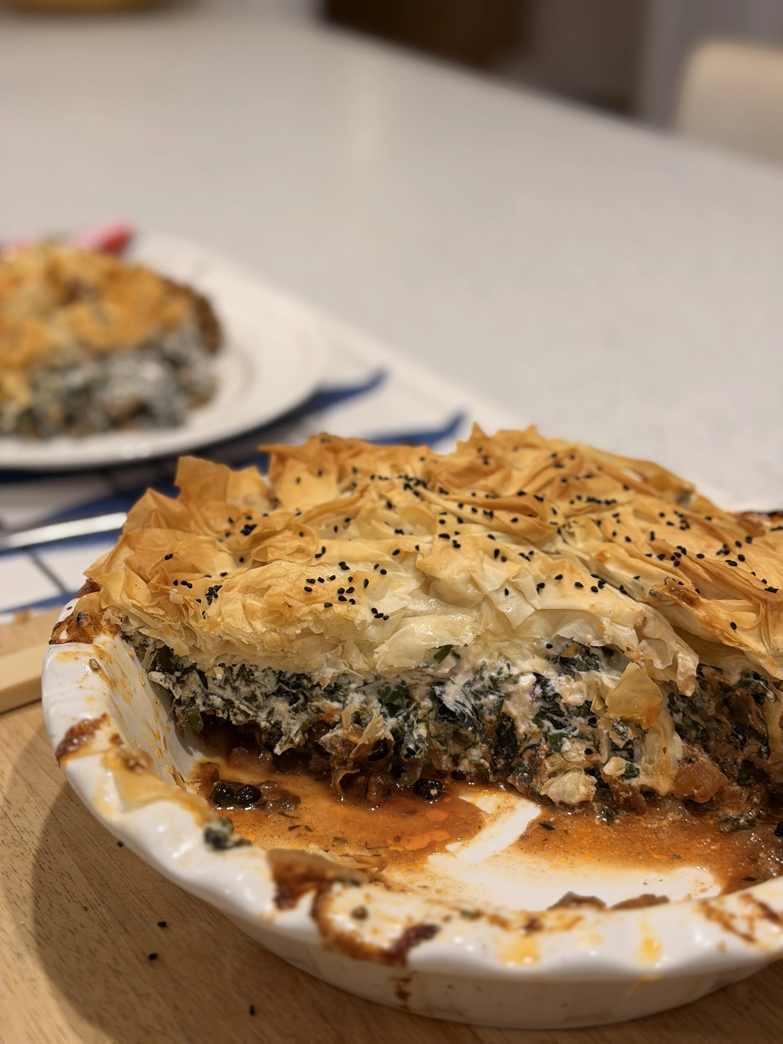 Lamb &amp; Spinach Pie