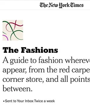 The Fashions Newsletter by The New York Times