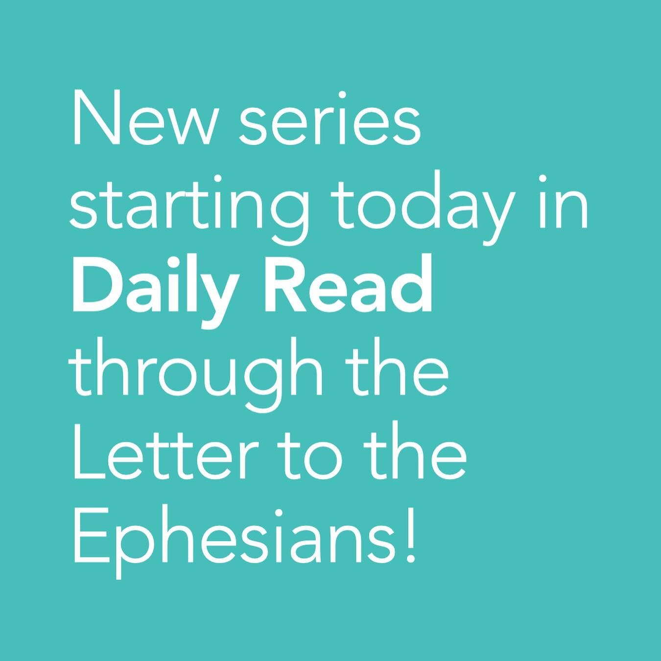 Need help getting into Scripture daily? Join us in a new series through the New Testament Prison Letters today. Listen on your favorite podcast platform or find us at anchor.fm/dailyread!