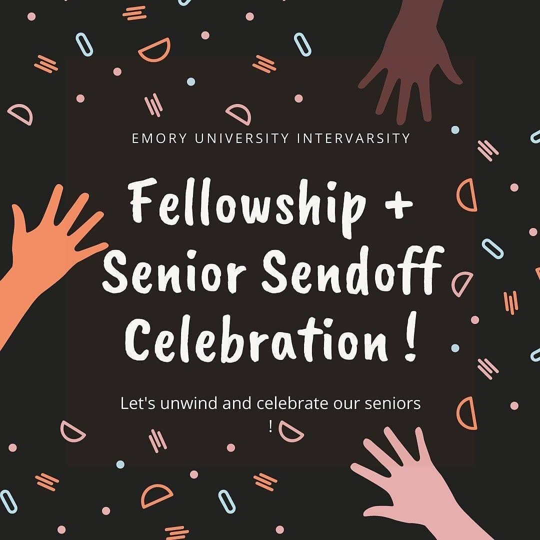 TONIGHT AT 8PM -- Join us for a Fellowship + Senior Send-Off Party! 🤗🎉🎉🎉 This will be a time for all 3 InterVarsity chapters to come together for a time of fun and celebration. We hope to see you there! Link in bio 🔗