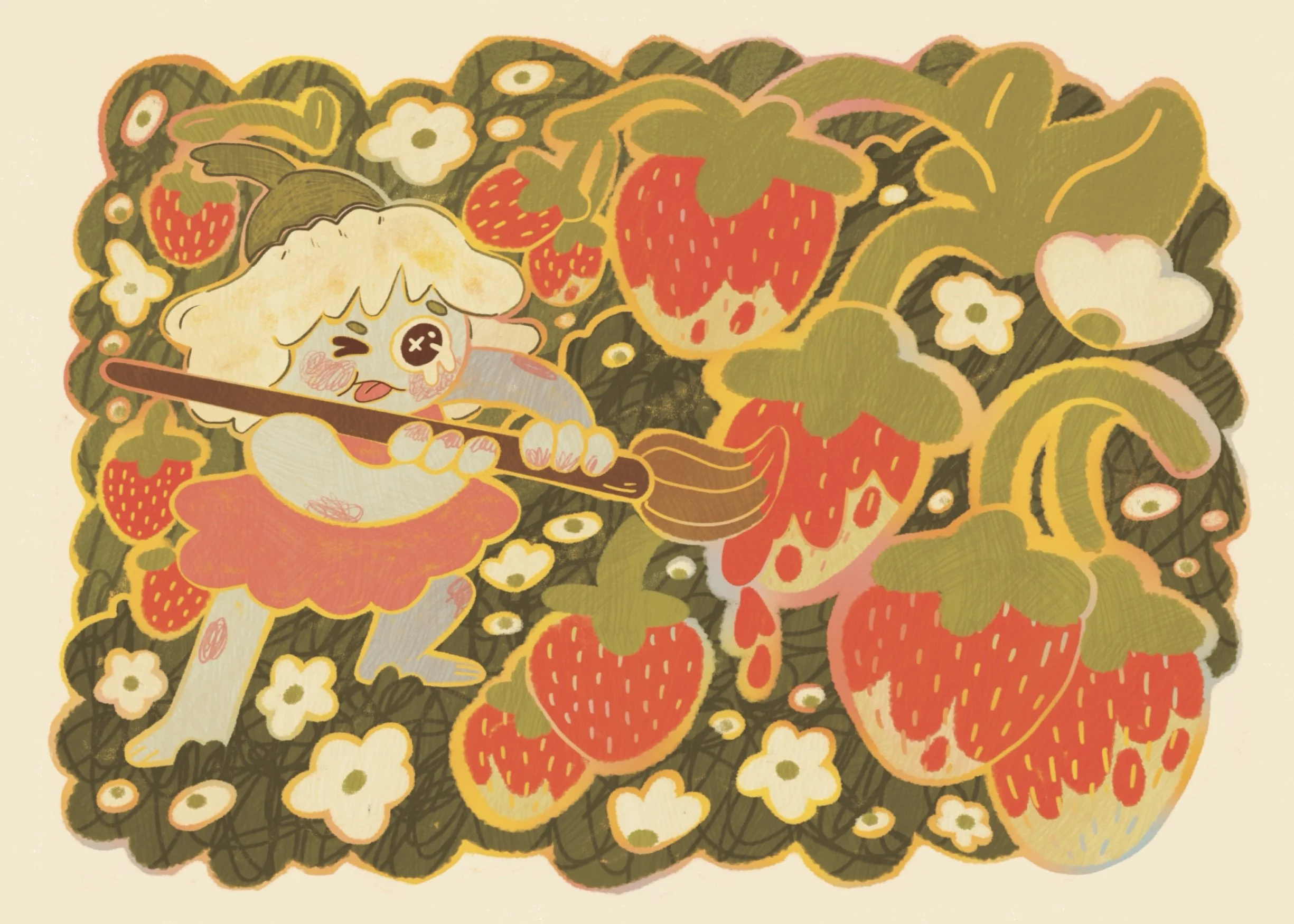 Strawberry Fields Art Print