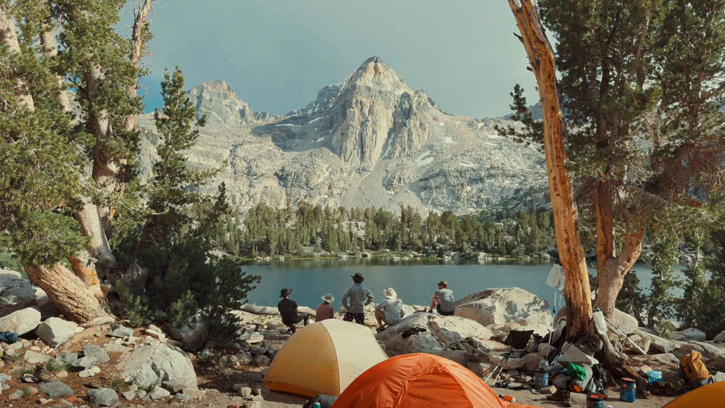 Kings Canyon National Park view of Painted Lady Peak from Rae Lakes