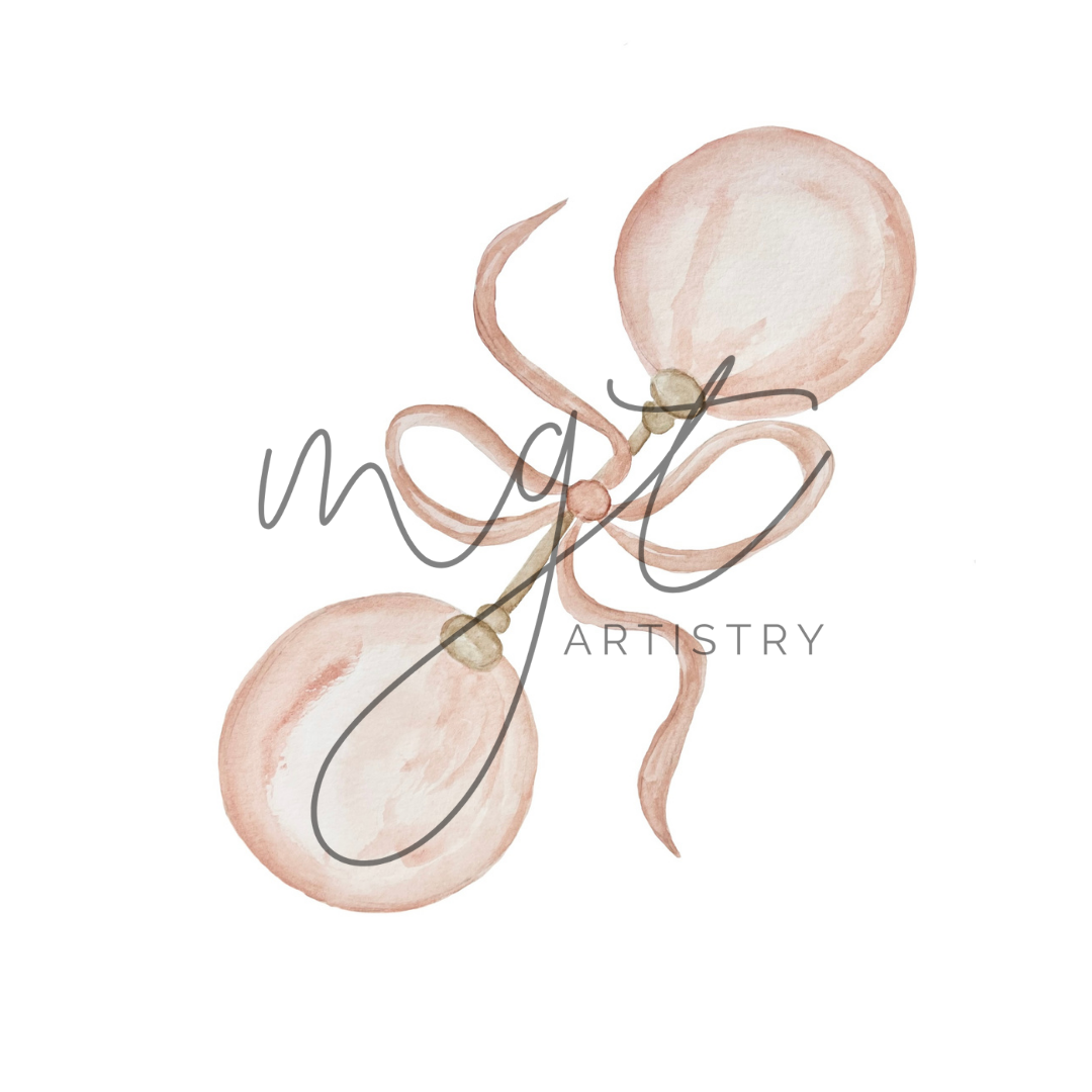 Rattle Watercolor Print