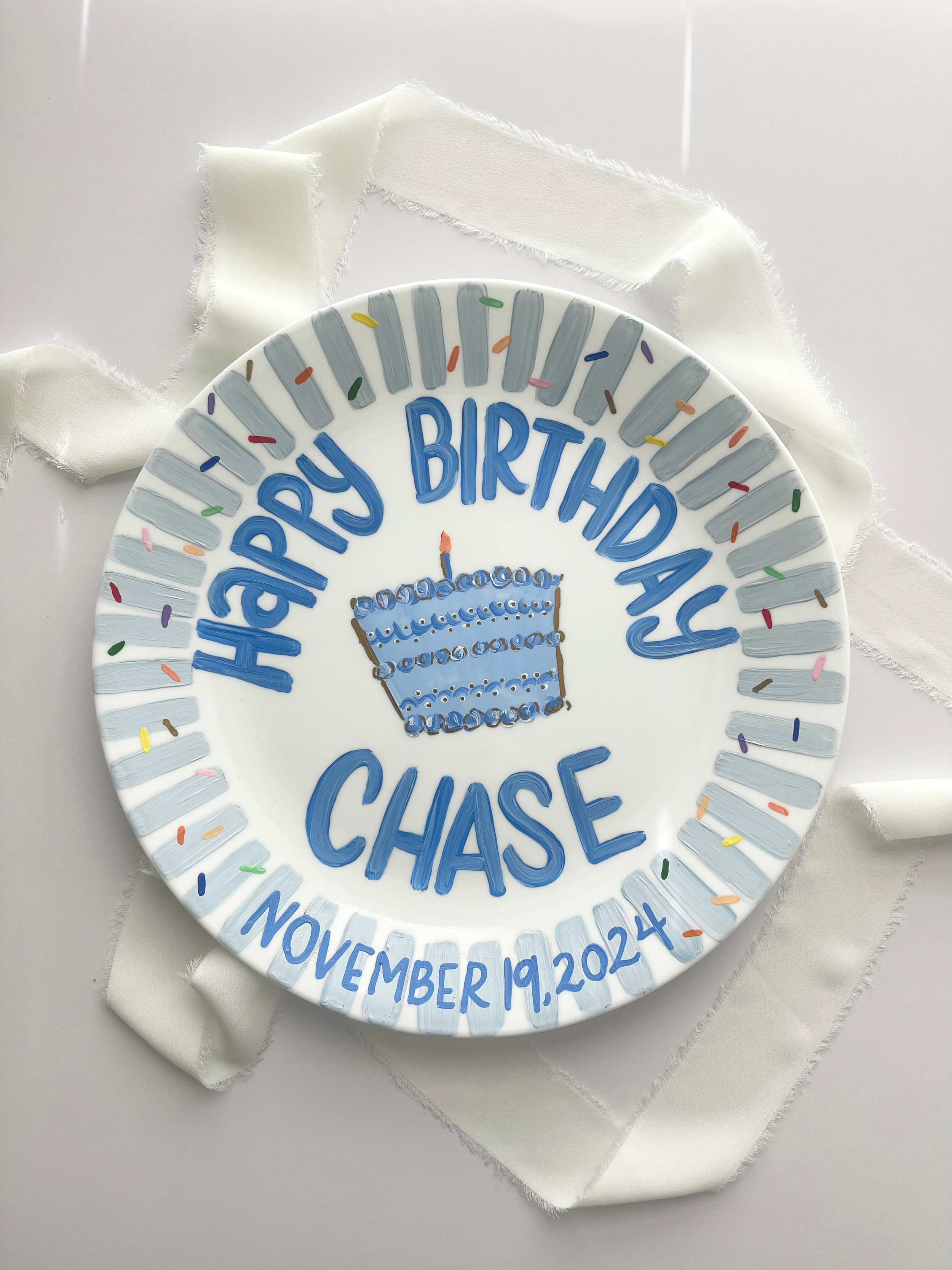 custom plate | birthday, Christmas, wedding, etc.