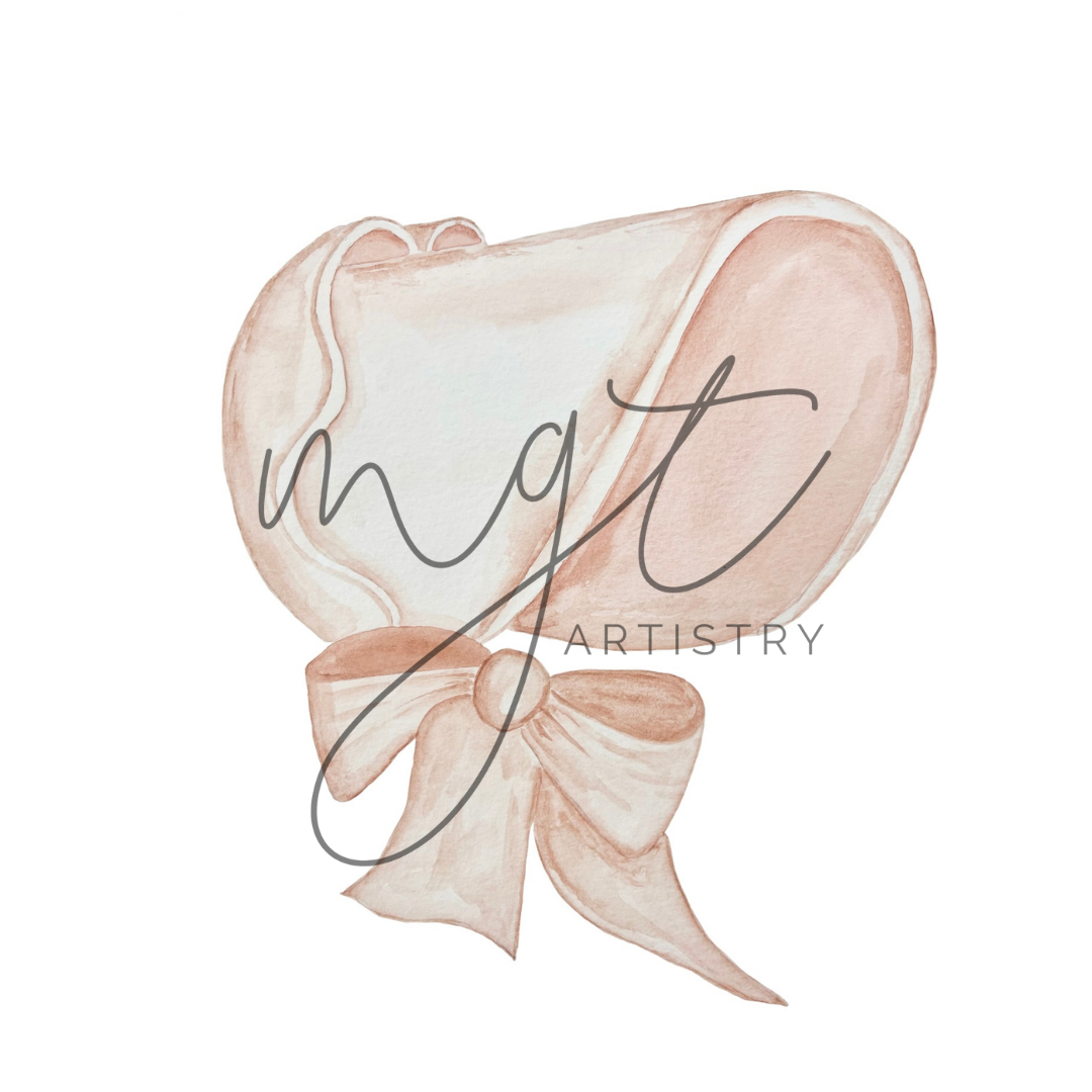 Bonnet Watercolor Print