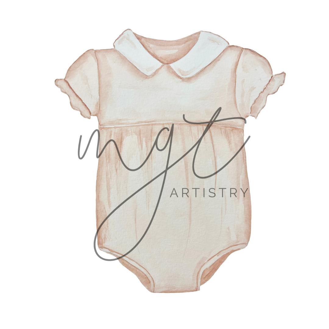 Onesie Watercolor Print