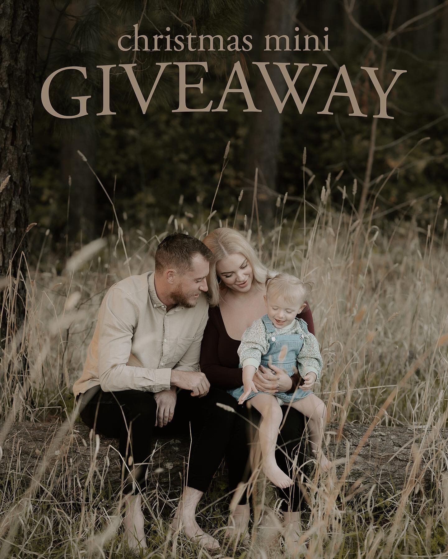 🤎 GIVEAWAY TIME 🤎
With my Christmas minis releasing later this week i thought I would give away a mini session of your choice (outdoor forest location or indoor lightly themed Seacombe Gardens studio )
20 minute session, ALL images!! 

All you need