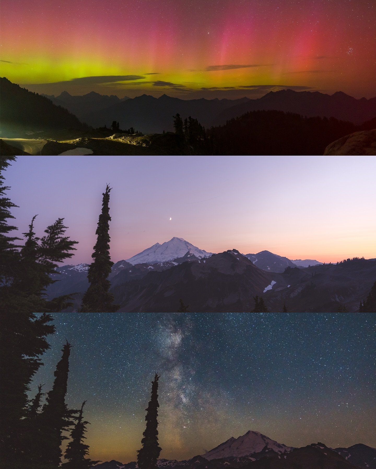 Went stargazing at Mt. Baker and stumbled upon some the northern lights! 

#pnw #washingtonexplored #milkywayphotography #perseidmeteorshower
