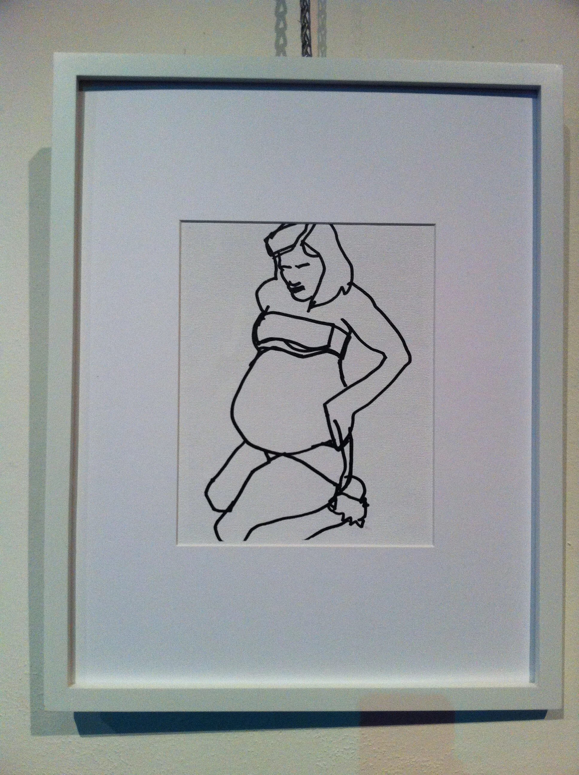 Michele;  A.E. Lefebvre;  2010;  Ink on Canvas
