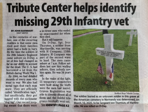 May 7th 2025 - Soldier Identification