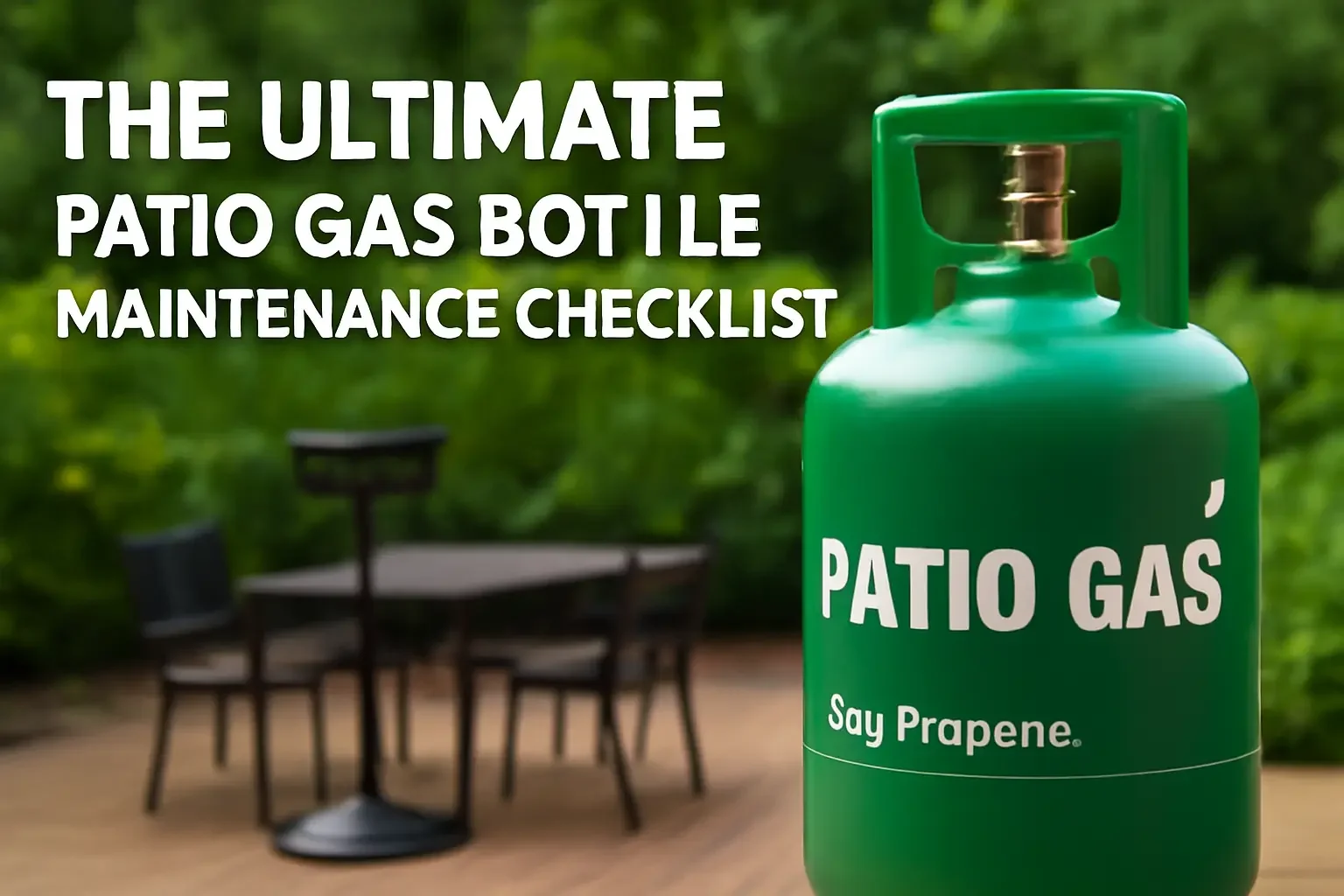 The Ultimate Patio Gas Bottle Maintenance Checklist for Homeowners