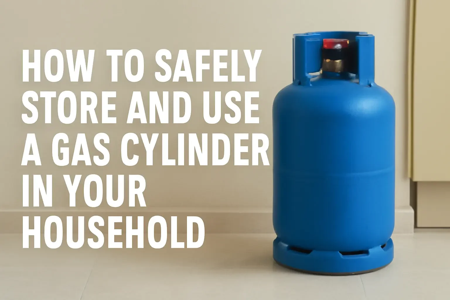 How to Safely Store and Use a Gas Cylinder in Your Household