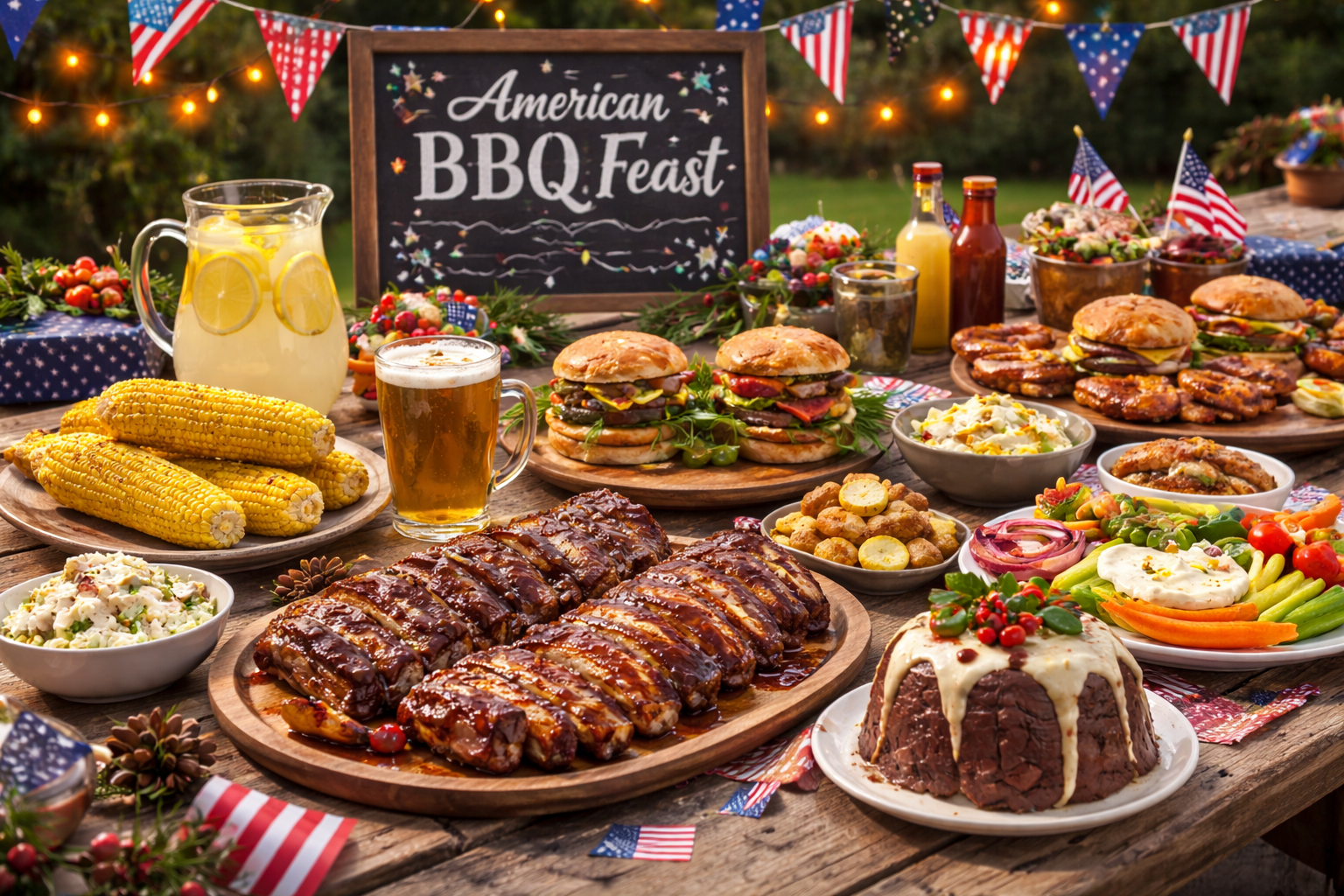 American BBQ Feast at Ben's Falls