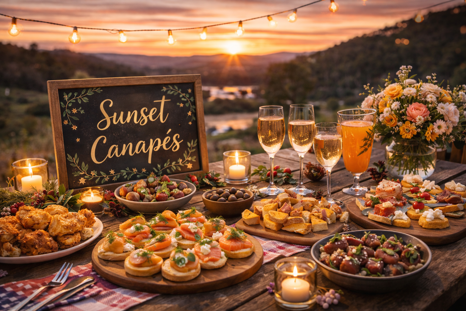 Sunset Canapes at Ben's Falls