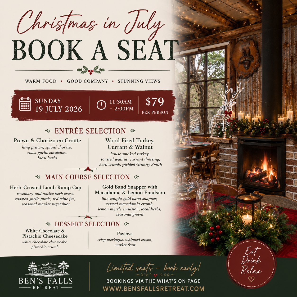 Christmas in July at Ben's Falls