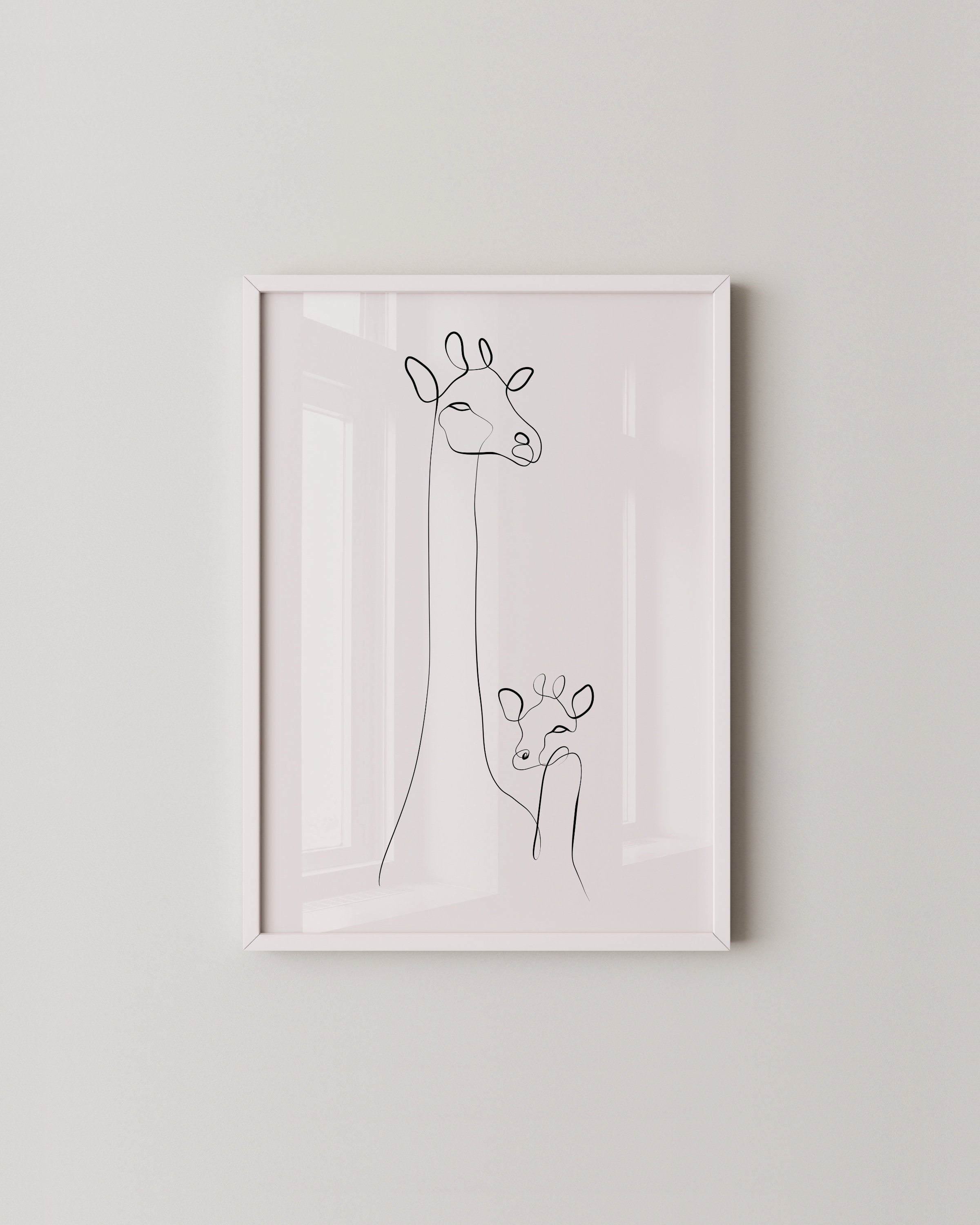 Minimalist line art print set featuring a parent’s hand holding a baby’s hand and hands cradling baby feet, perfect for modern nursery decor.
