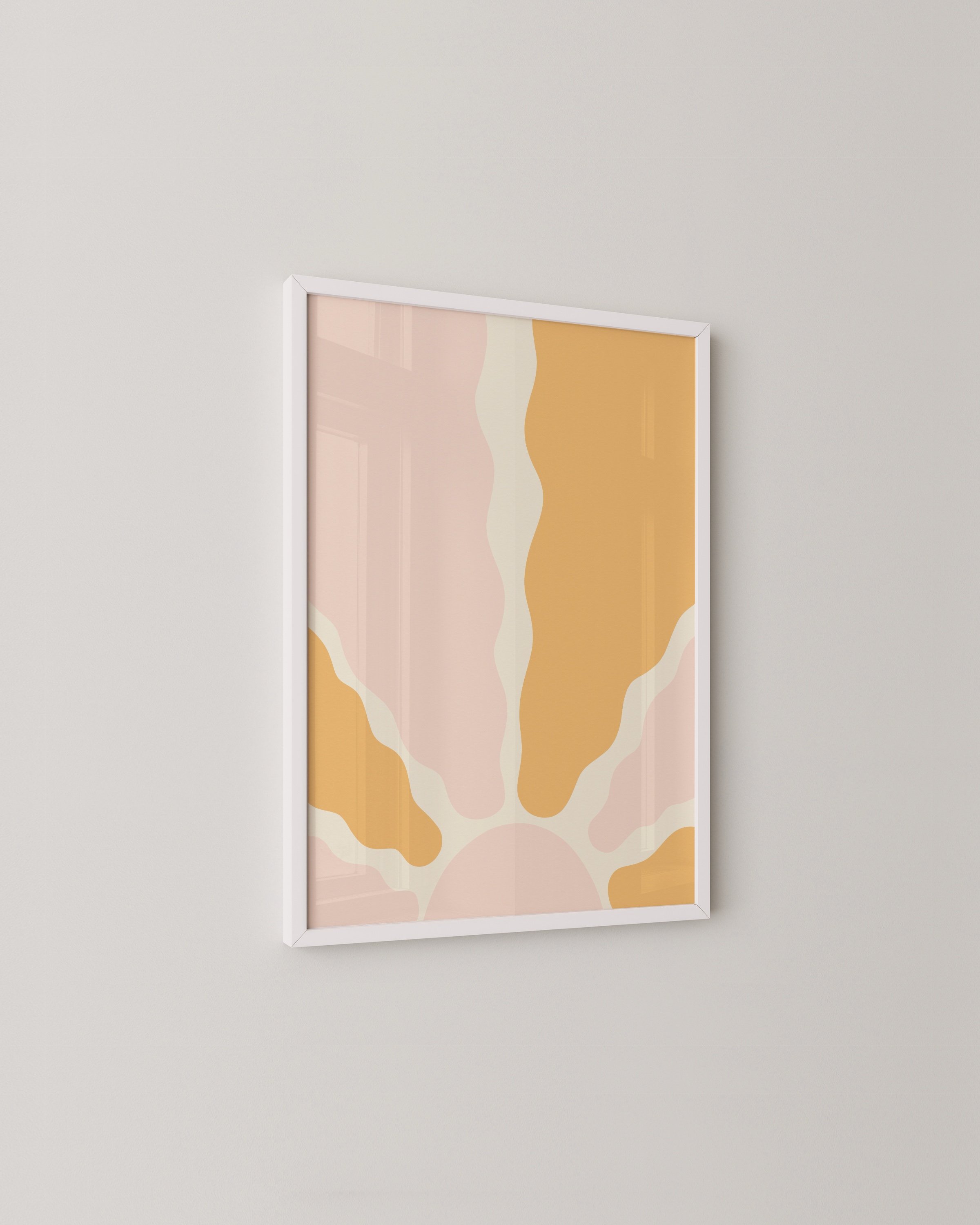 Set of 3 warm-toned prints including a minimalist sunburst, “You Are My Sunshine” lyric, and a soft rainbow design.