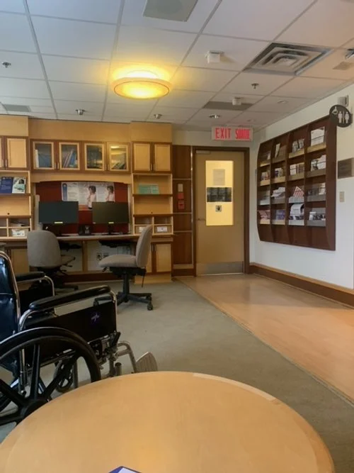 An image of a hospital waiting room.