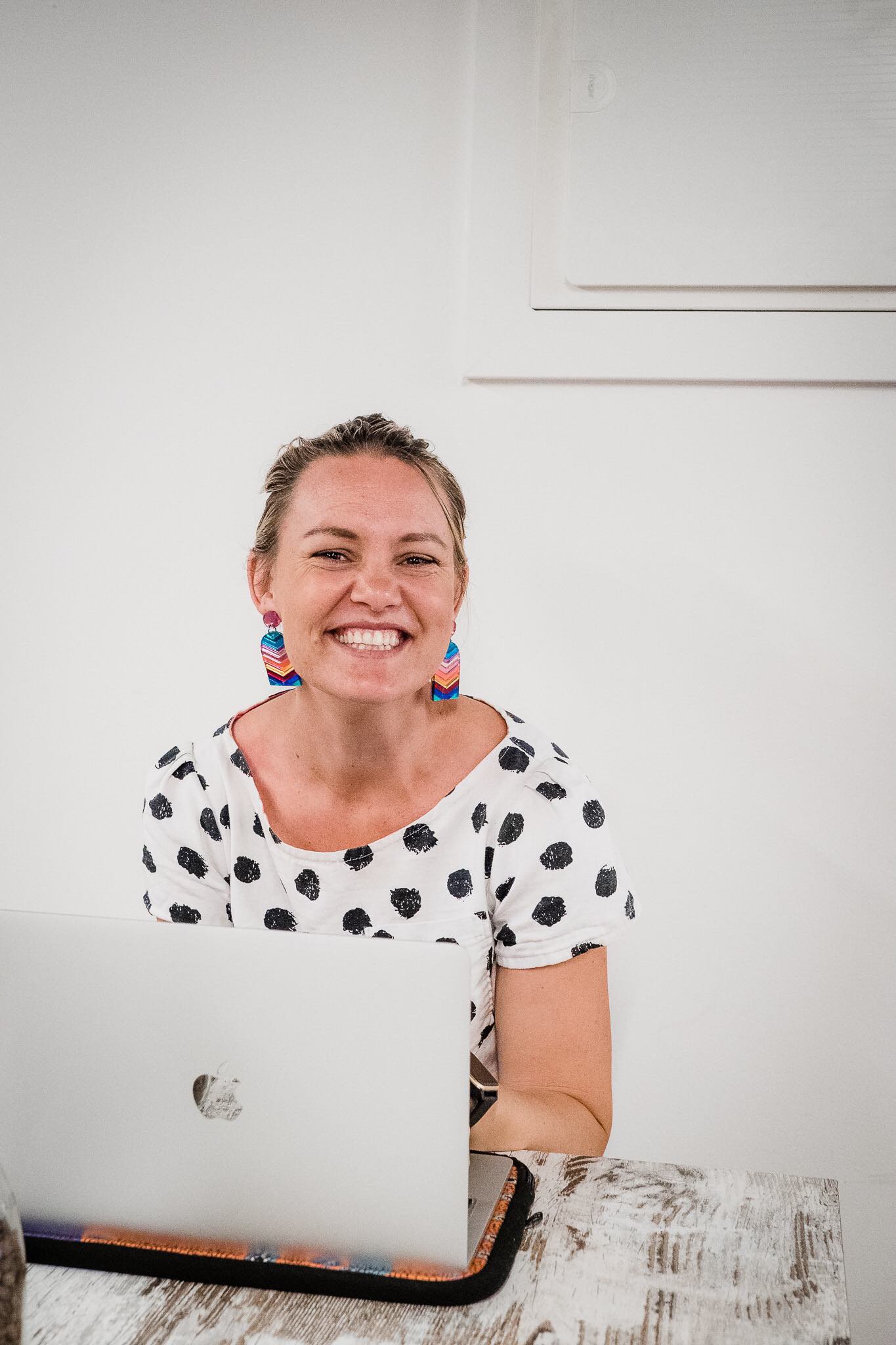 Happy business owner