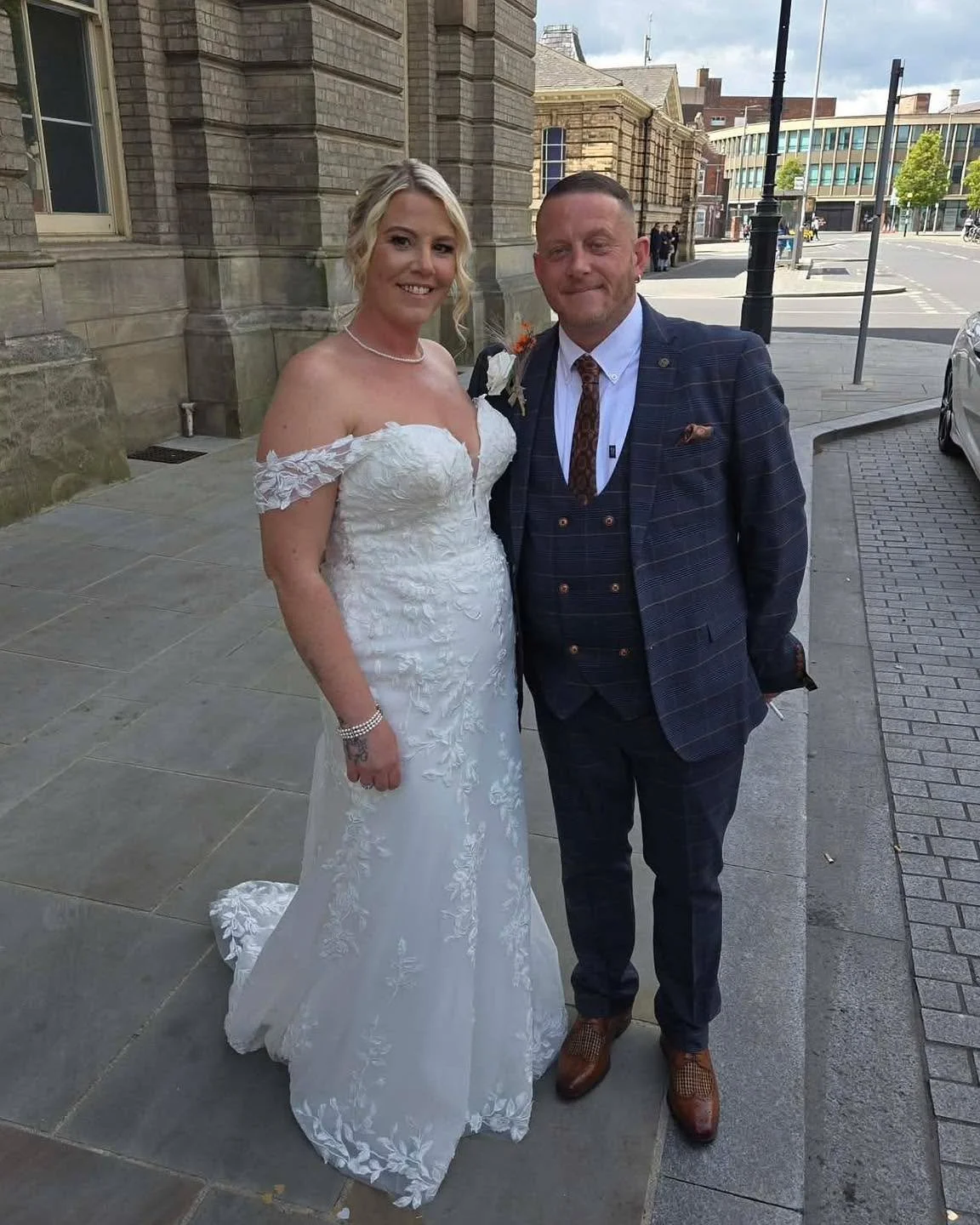 How stunning 🤍✨

Congratulations to you both! Chelsey - you look amazing in your dress - it&rsquo;s beautiful on you. We hope you both had the most amazing day 🫶

#ideasforbrides #bridevibes #bridestyle #realbrides #justmarried #justmarried❤️ #real