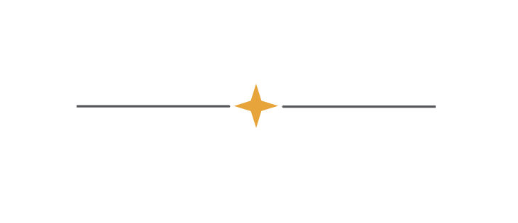 decorative little border , thin line with a central ochre star