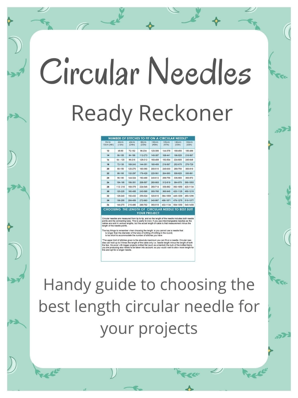 Circular needles - what length should you use? — Donna Jones Designs