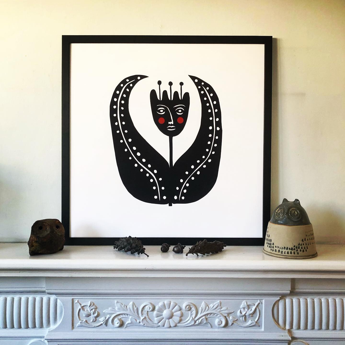 &ldquo;Splendor&rdquo; Archival print from an original paper cut out. 50 cm  X 50 cm. Limited edition of 25.  Available on my website: www.alisonjones.art.  #papercutout  #modernfolk #paperlove #giclee #artforsale #paperartist #paperartistcollective 