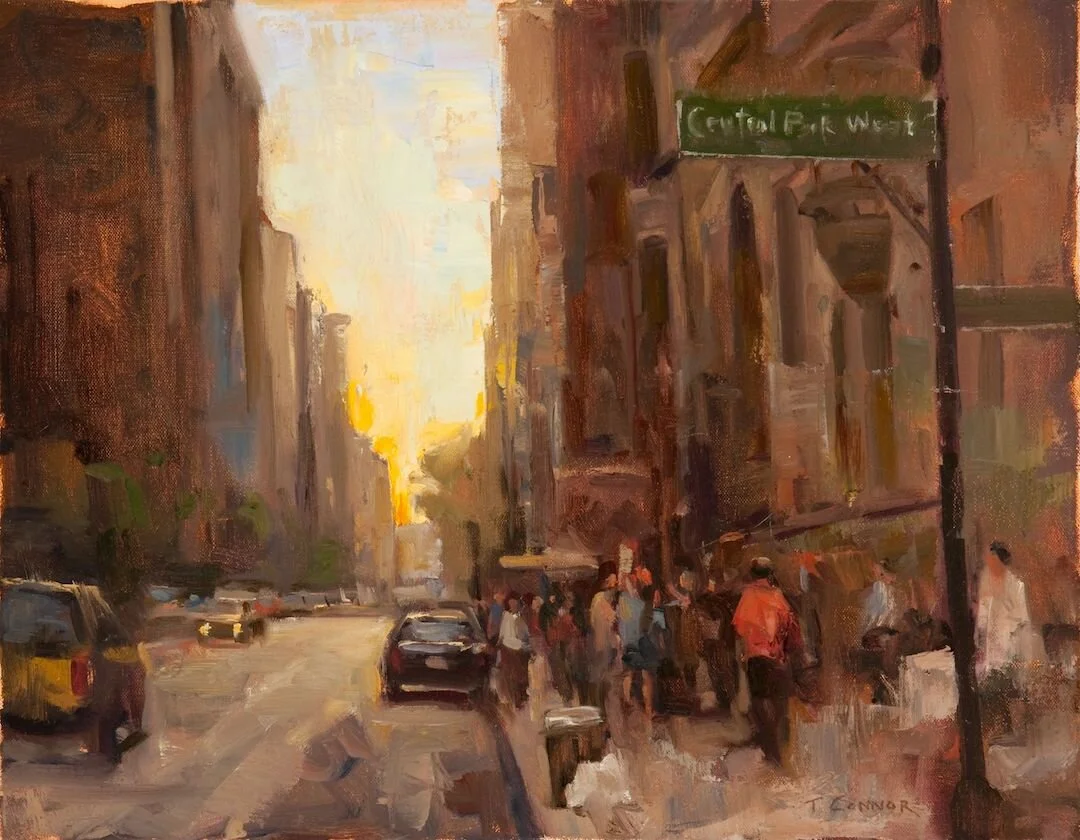  Central Park West ,  14"x18", Oil, SOLD