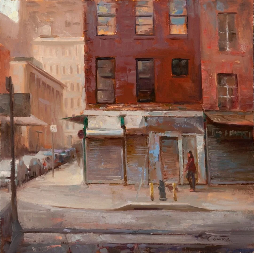  Walking the Dog , 20"x20", Oil, Sold