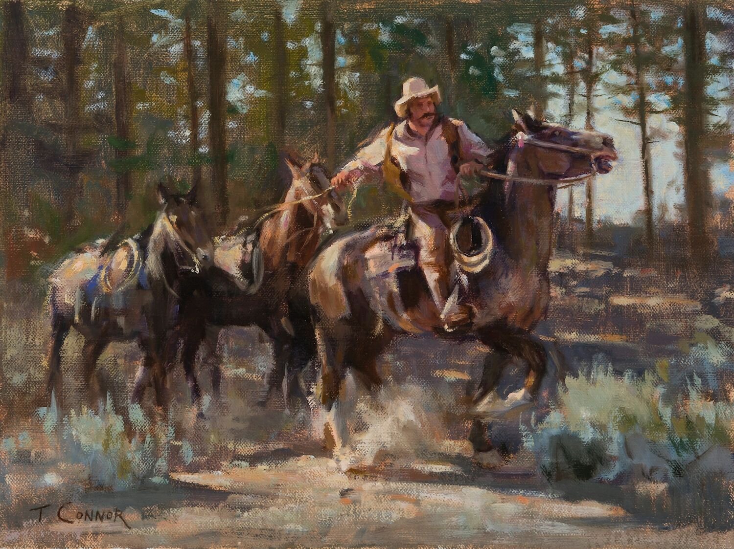 Wrangler , 9"x12", Oil. SOLD