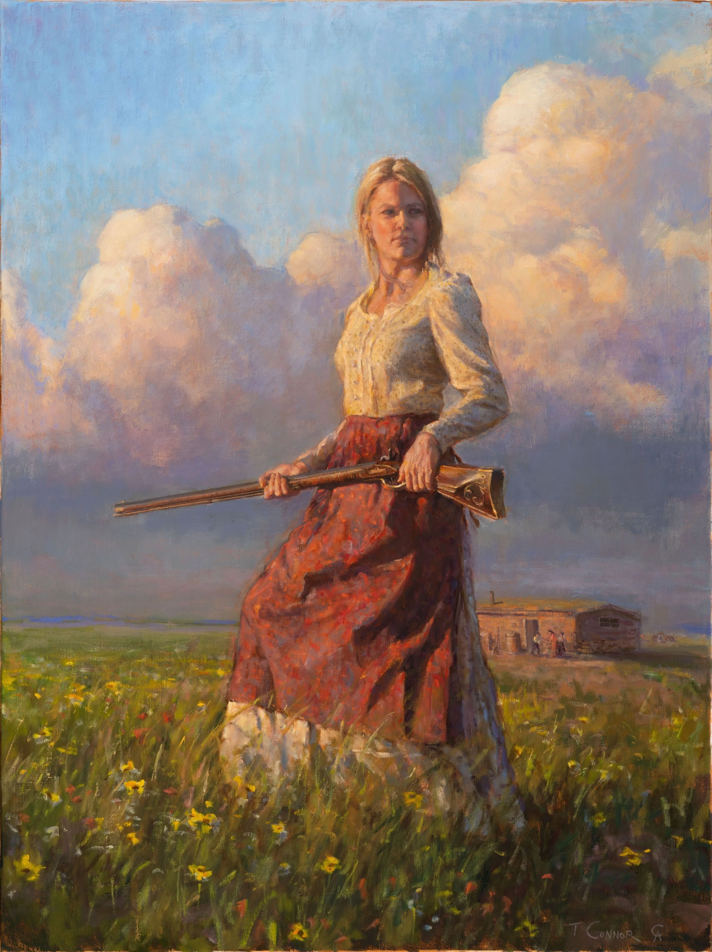 Mama's Flintlock , 40”x30”, Oil, Available at    Santa Fe Trails Gallery, Santa Fe, New Mexico   SOLD